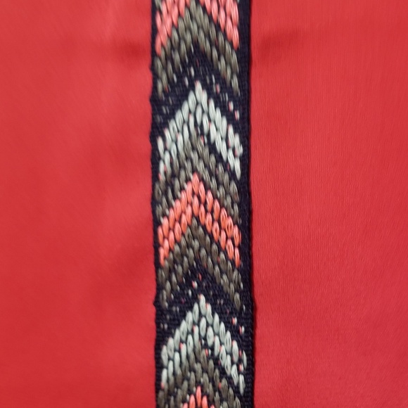 Society Girl 3/4 Poet Sleeve Top with Zipper - Picture 6 of 7